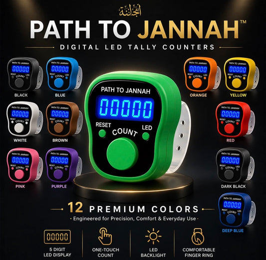 Digital Portable LED Tally Counter for Prayer & Counting Dikr Zikr Thasbi