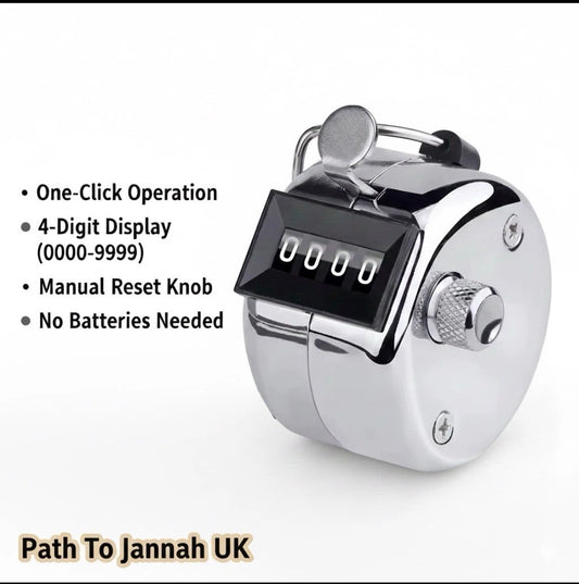 12 X Mechanical Hand Tally Counter - 4 Digit Clicker (0-9999) - Manual Reset