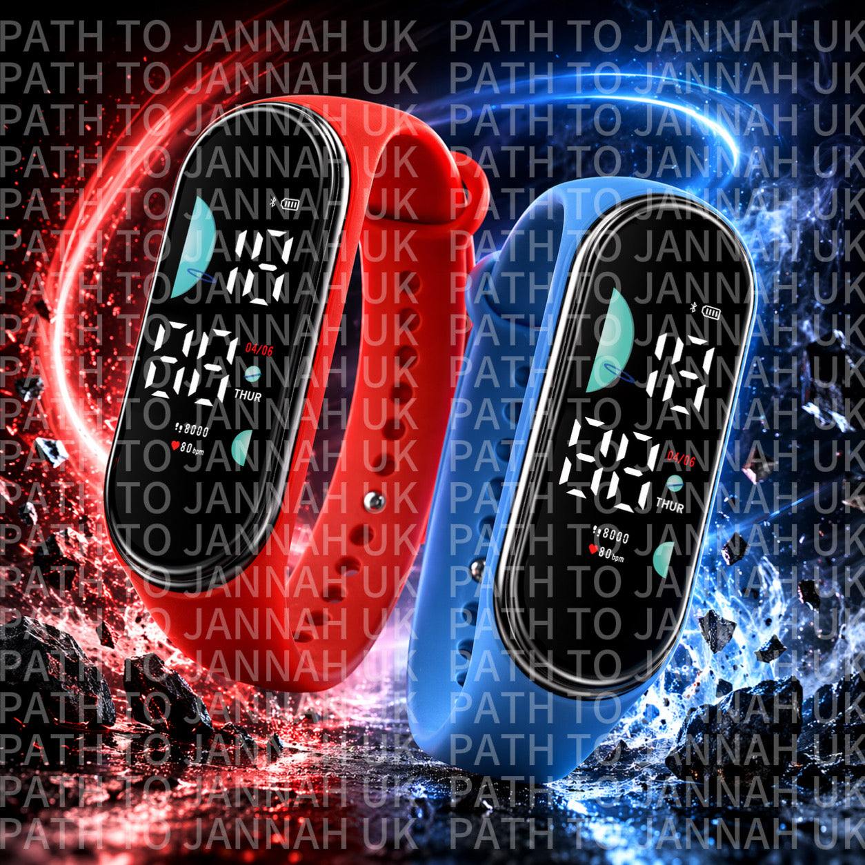 B. Durable Kids Waterproof Watch - Unisex Digital Time Date Year - Outdoor Gear