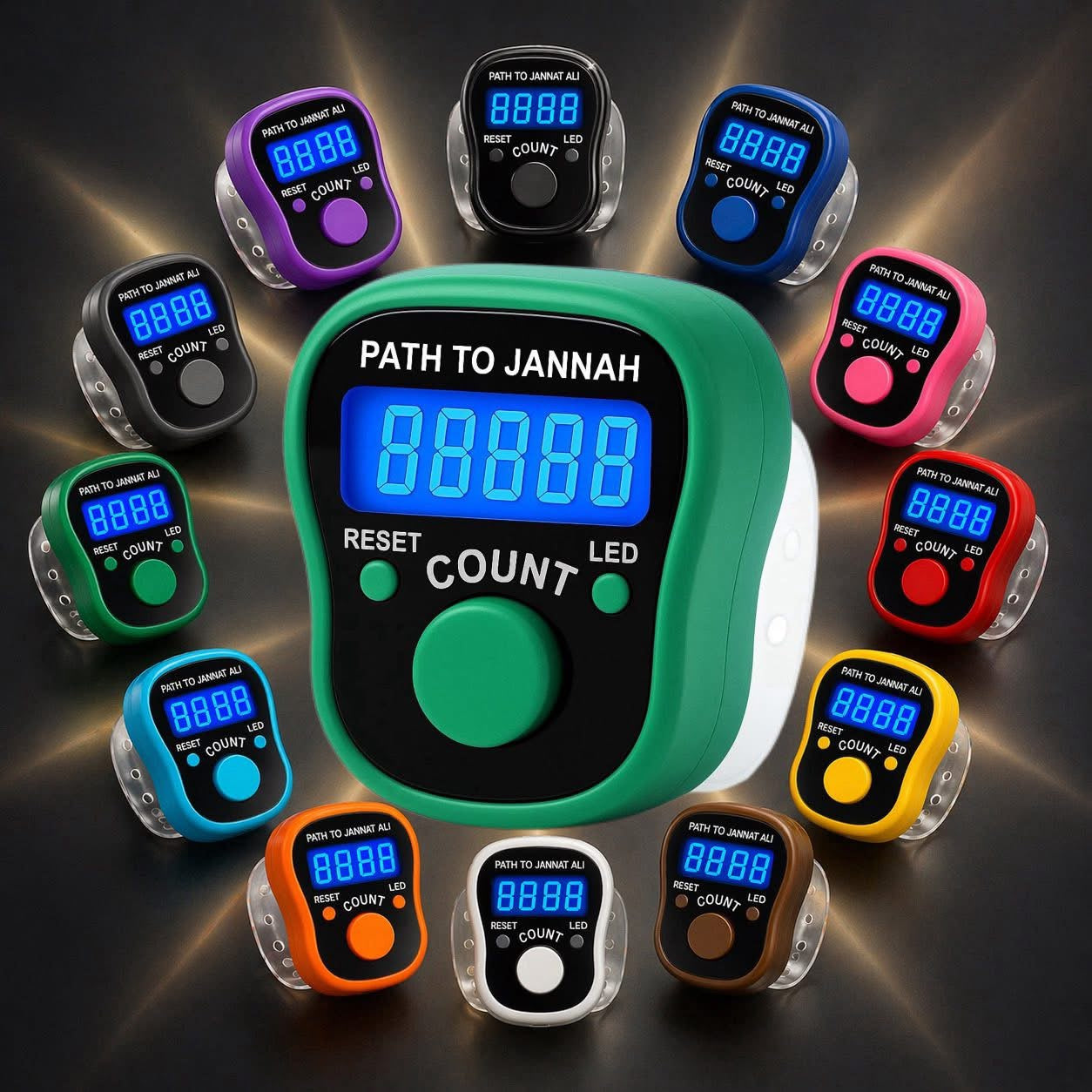 Digital Portable LED Tally Counter for Prayer & Counting Dikr Zikr Thasbi