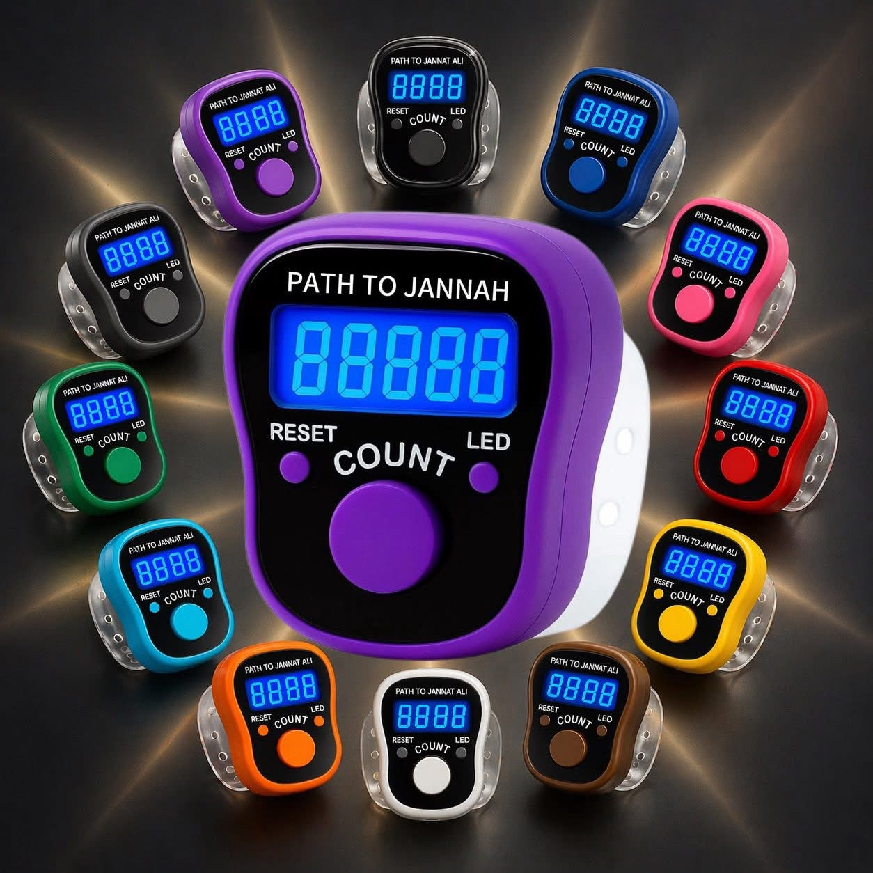 Digital Portable LED Tally Counter for Prayer & Counting Dikr Zikr Thasbi