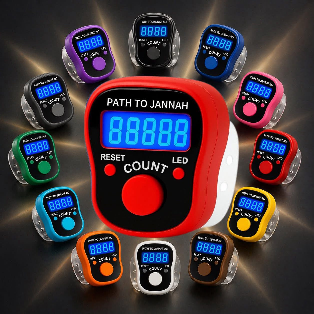 Digital Portable LED Tally Counter for Prayer & Counting Dikr Zikr Thasbi