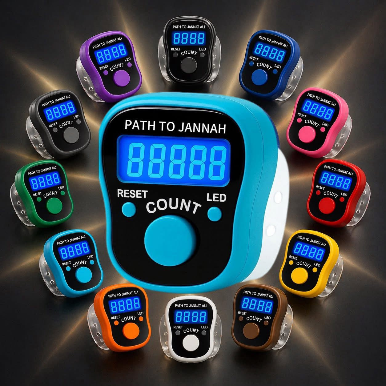 Digital Portable LED Tally Counter for Prayer & Counting Dikr Zikr Thasbi