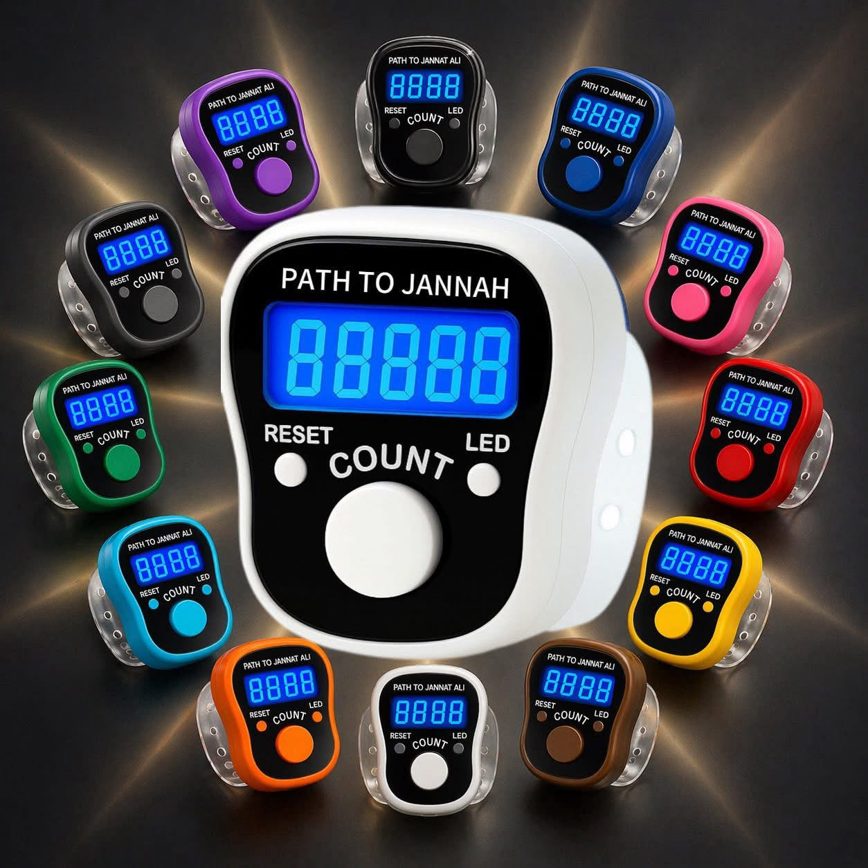 Digital Portable LED Tally Counter for Prayer & Counting Dikr Zikr Thasbi