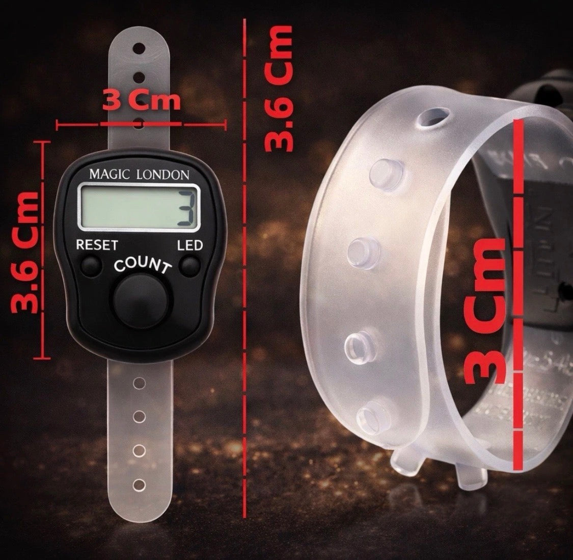 Digital Portable LED Tally Counter for Prayer & Counting Dikr Zikr Thasbi