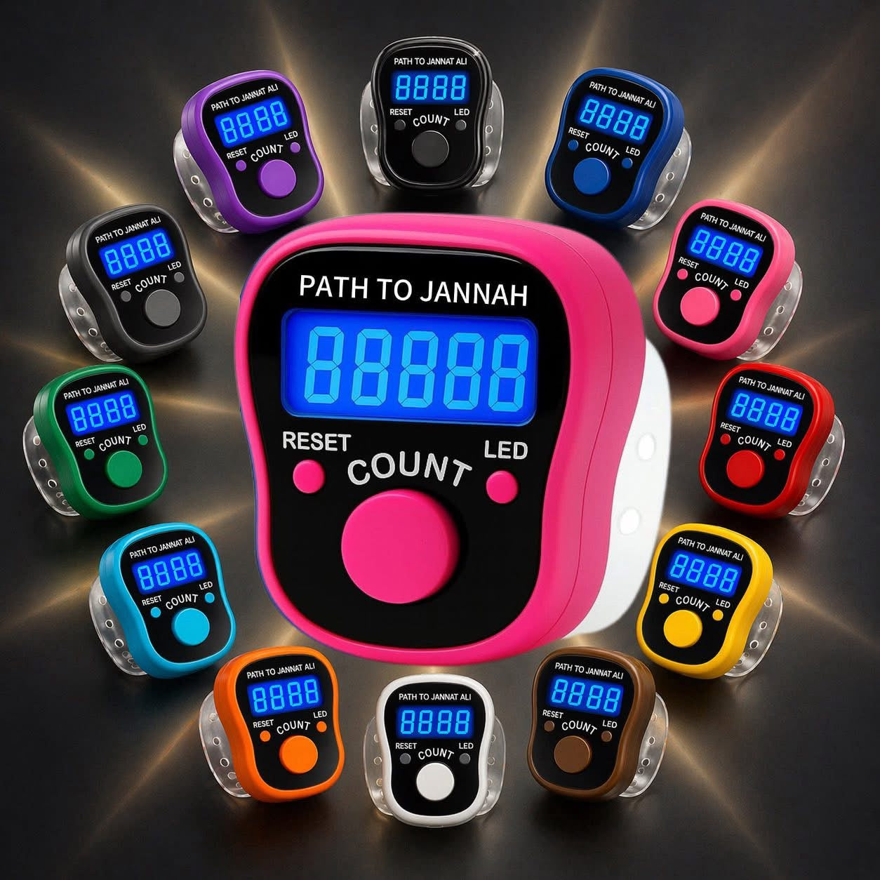 Digital Portable LED Tally Counter for Prayer & Counting Dikr Zikr Thasbi