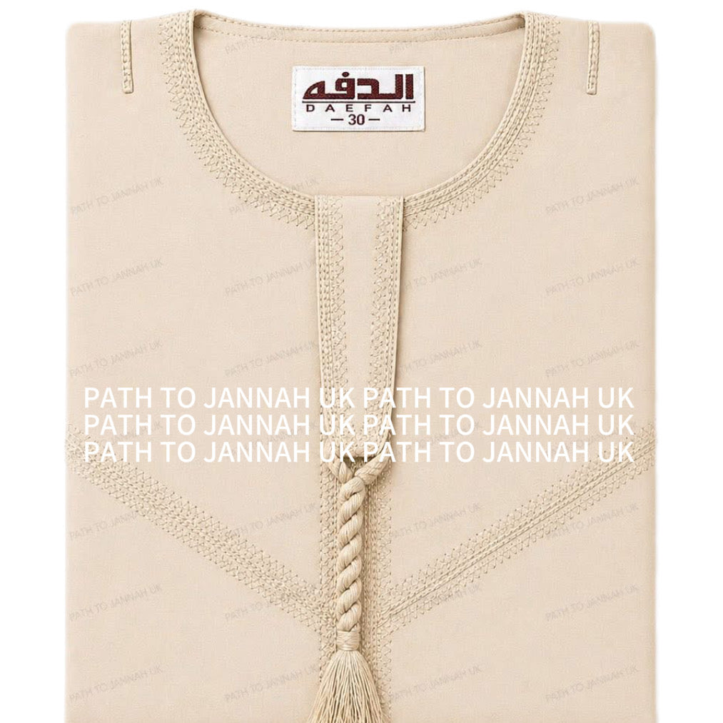 Islamic Boys Thobe Omani Qatari Kids Jubbah Islamic Dress Arabic Jubba Kameez
