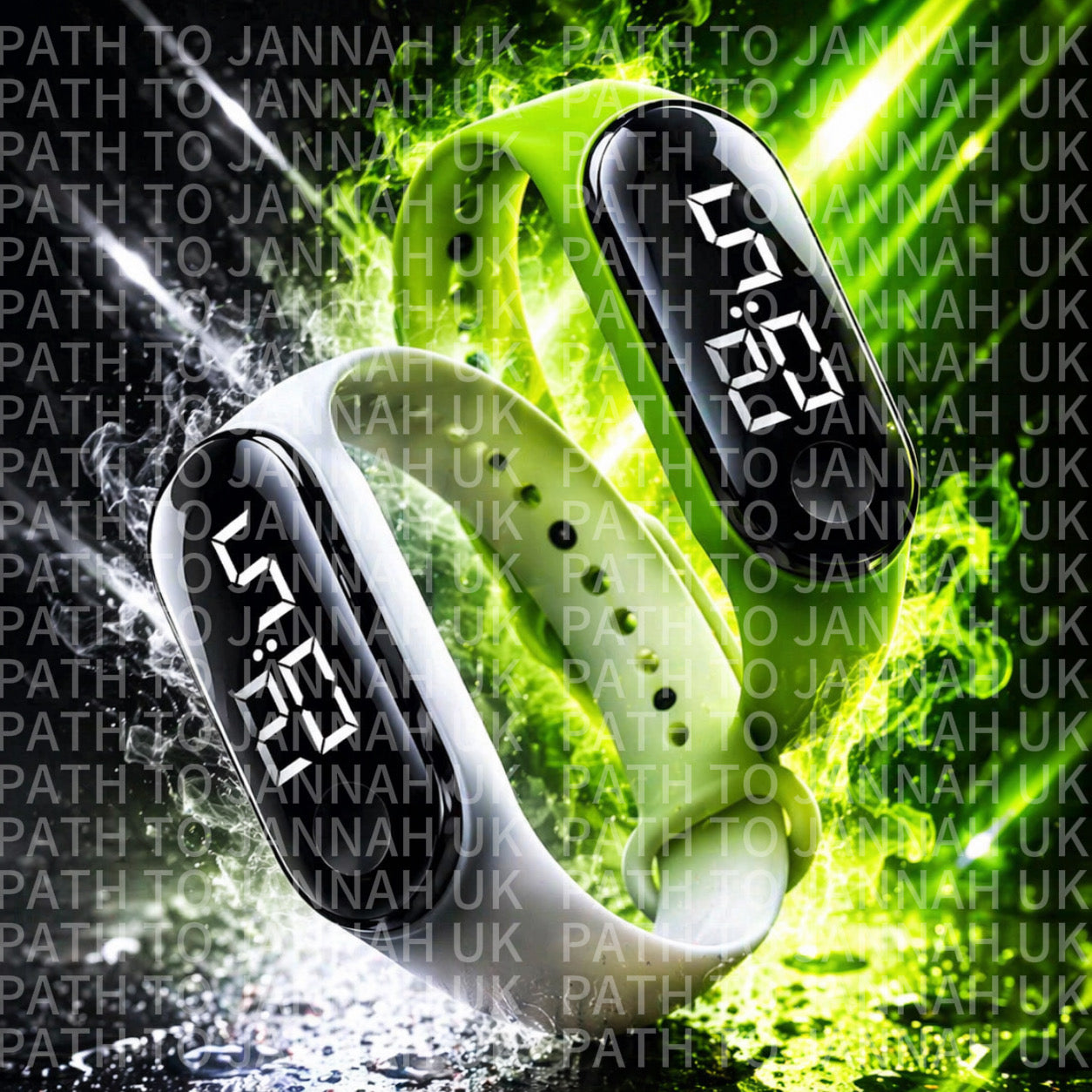 F. Minimalist Waterproof Watch - High Contrast Time Date Year - Fits Men Women