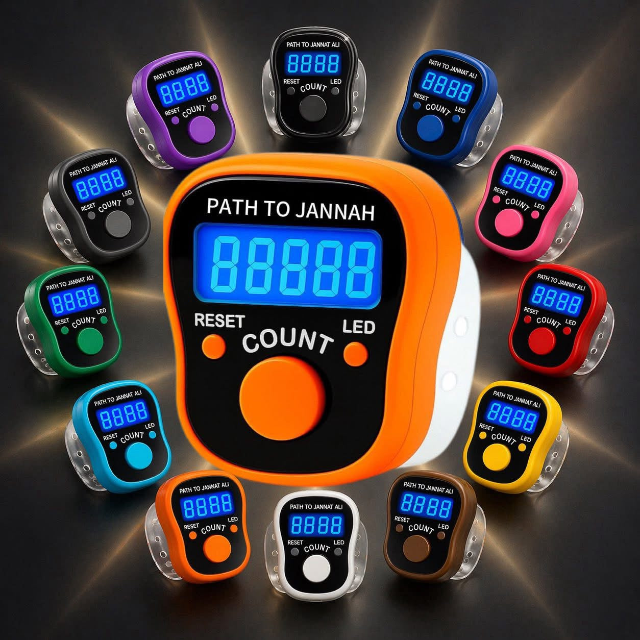 Digital Portable LED Tally Counter for Prayer & Counting Dikr Zikr Thasbi