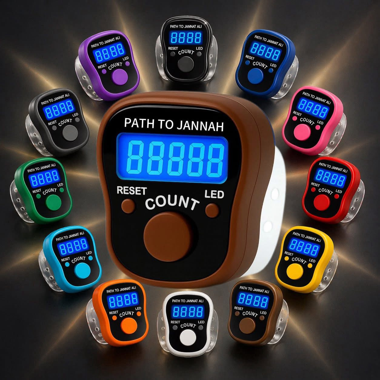Digital Portable LED Tally Counter for Prayer & Counting Dikr Zikr Thasbi