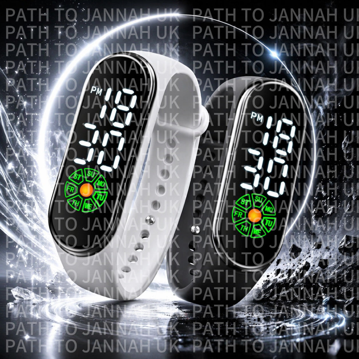D. All-Age Sport Watch - Waterproof Digital Time Date Year - For Boys & Girls