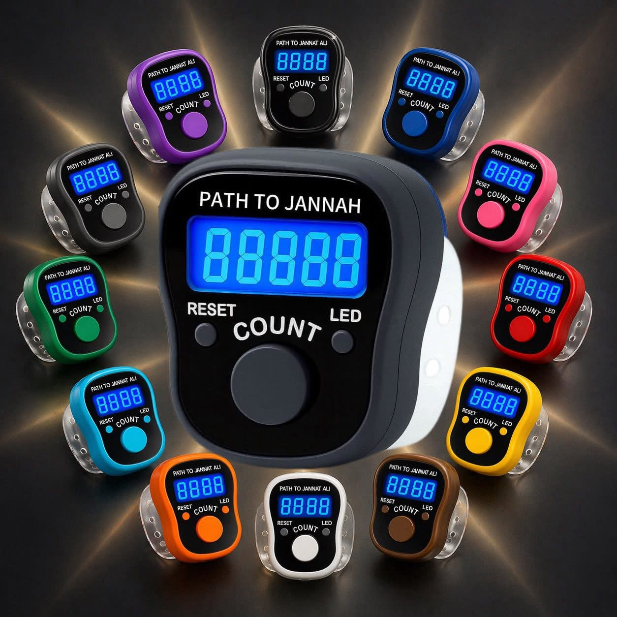 Digital Portable LED Tally Counter for Prayer & Counting Dikr Zikr Thasbi