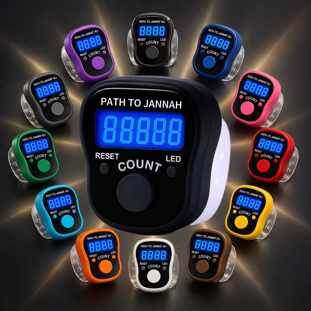 Digital Portable LED Tally Counter for Prayer & Counting Dikr Zikr Thasbi