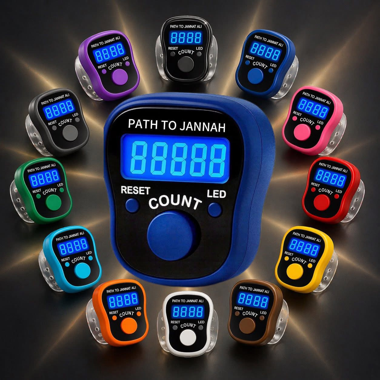 Digital Portable LED Tally Counter for Prayer & Counting Dikr Zikr Thasbi