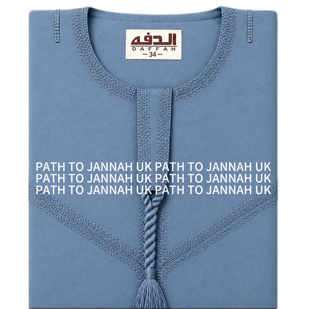 Islamic Boys Thobe Omani Qatari Kids Jubbah Islamic Dress Arabic Jubba Kameez