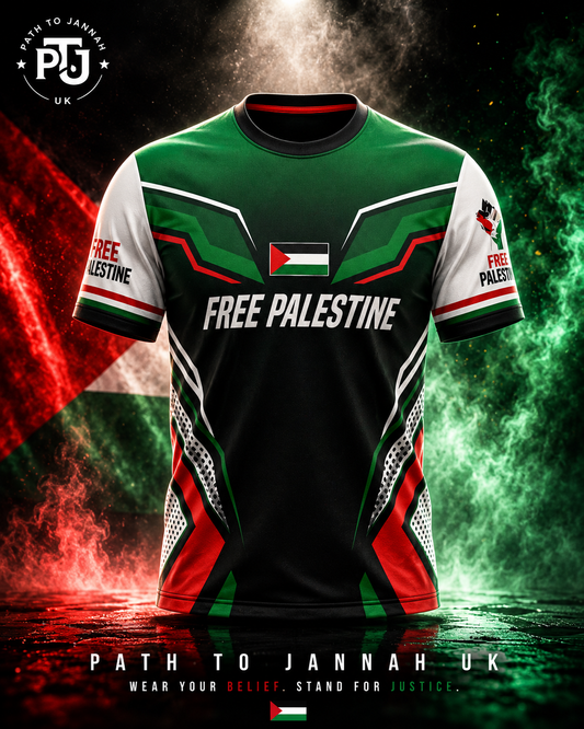Free Palestine T Shirt Solidarity Jersey  Unisex Freedom Tee Size 9 Yrs to 3XL