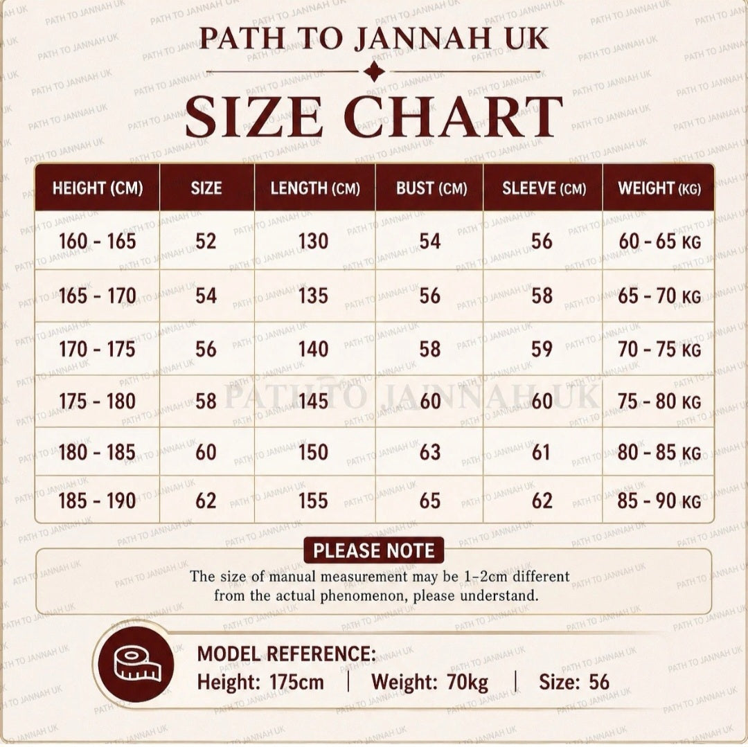 Mens Qatari Thobe Muslim Jubba Kamees Islamic Robe Arab Dishdasha & 5 Thasbih